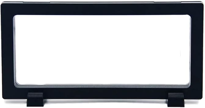 3D Floating Display Stand, Black Home Decor Accents Display Frame Holder for Antique Challenge Chip Jewelry Pin