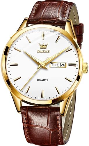 Image of OLEVS Men's Watches Analog Quartz Chronograph Dress Watch Multifunctional Stainsteel Steel Waterproof Classic Original Watch for Man