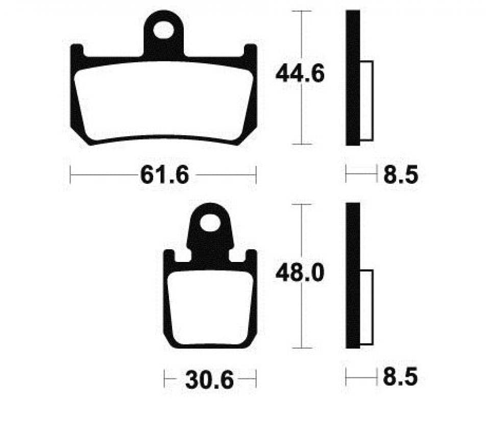 Plaquette de frein OEM compatible avec Moto Yamaha 1700 Vmax 2009 à 2016