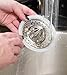 RSVP International Endurance® (JUC-PYX) Manual Hand Citrus Juicer Squeezer, Stainless Steel, 4.75 Inch Dia. | Use w/ Pyrex Cups, Bowls | For Oranges, Grapefruits, Lemons | Dishwasher Safe,Silver