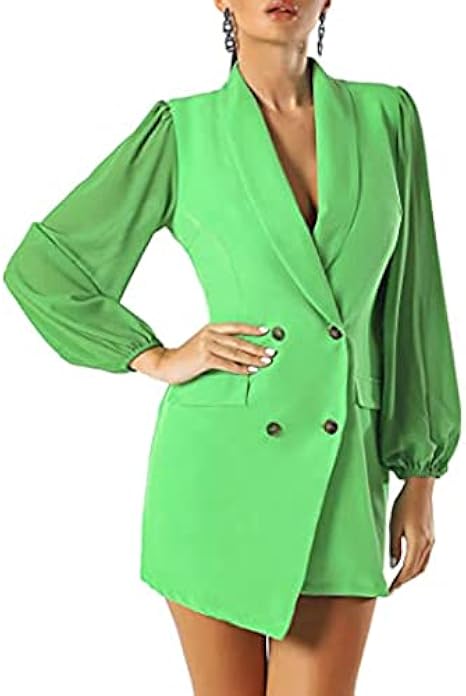 long green blazer