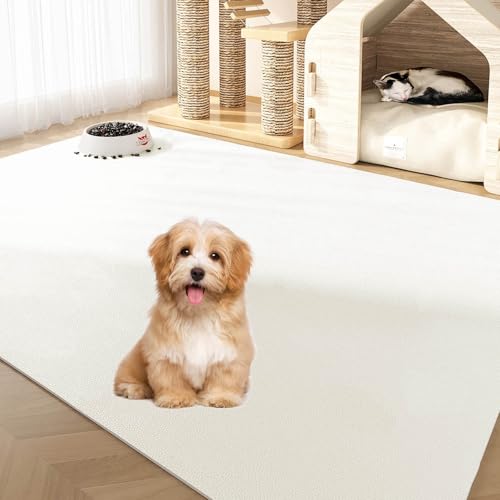 犬 猫用 ペットマット 防水 PVC素材 おしっこマット ペット用のフロアマット 100x200cm 140x200cm 厚み4mm 床保護マット 滑り止め フロアプロテクターパッド ペットカーペット クッションマット 拭ける ペットシーツ ペット用品 繰