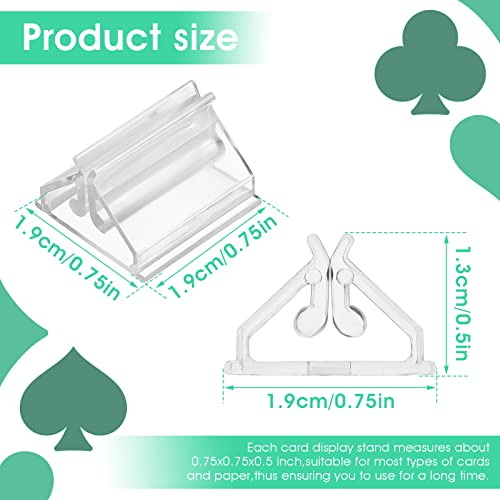 image for Aster 24 PCS Plastic Game Card Stands Multi-Color Game Card Holder Pla