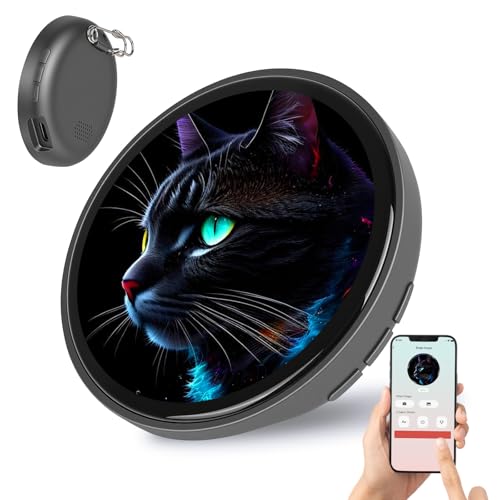 Electronic Badge Anime Pins for Backpacks - Personalized Valentines Gift Digital Pins with HD Touchscreen Photo Video Pixel Display Decor- Perfect for Unique Personal Show