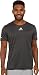 adidas Performance Men's Sequencials Money Short Sleeve Tee, Dark Solid Grey, Large