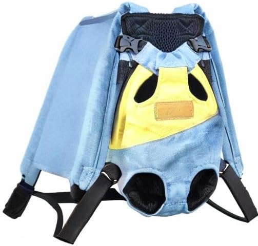 Miniatura 7 de Mochila transportadora de mascotas, mochila ajustable con patas hacia afuera para el pecho de fácil ajuste para perros medianos, gatos y cachorros