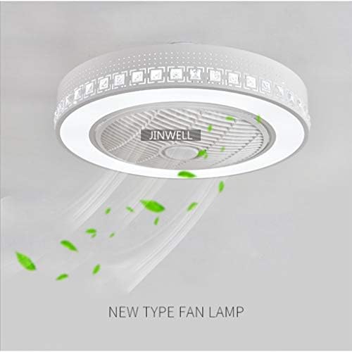 JINWELL Ceiling Fan Modern Creativity Simply Chandelier Fan Chandelier Fan LED Dimming Ceiling Fan Ultra-Quiet Energy Saving Classroom Bedroom Living Room Fan Lighting Decoration 58cm,A