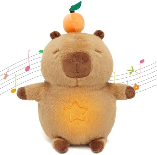 IUTOYYE Capybara Breathing Stuffed Animal 11.8in Plush with Music...