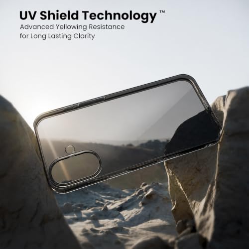 Image of VONZEE Anti Scratch Semi Translucent Cover for iPhone 16 Case, Premium PC + TPU Phone Cases Drop Proof, Slim Anti Yellowing Never Yellowing Shockproof