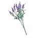 Produktbild uBabamama 10 Blüten 1 Blumenstrauß Kunstseide Lavendel Fake Garten Blume Home Decor, Textil, Hellviolett, Einheitsgröße