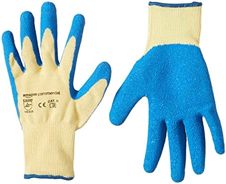 AmazonCommercial Cut-resistant Level 5 D Goldsilk Work Gloves, Child Liner, Mechanics, Gardening, Size M, 1 Pair