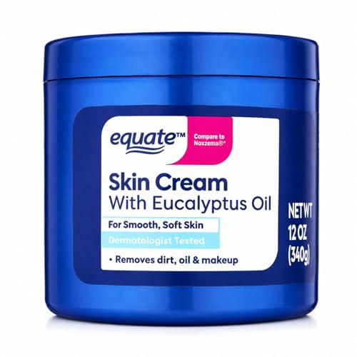 Equate Skin Cream with Eucalyptus Oil, Moisturizing and Cleansing, Removes Dirt, Oil and Makeup, Dermatologist Tested, 12 oz image 2