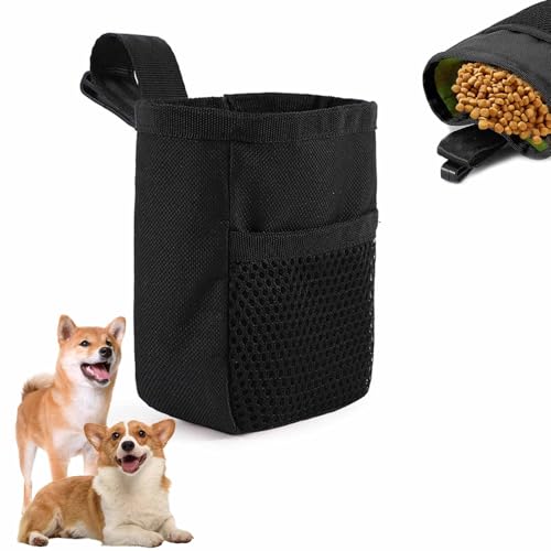 KASELIN 犬用 訓練バッグ 散歩バッグ 犬 おやつポーチ お散歩 餌入れ 給食バッグ ポーチゴミ袋 バッグ ウエストバッグ 犬のトレーニング用ポータブルおやつポーチ 多機能 防水 小物 大容量 軽量 便利 散歩用 外出用