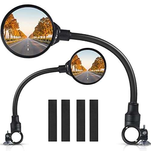 West Biking Bike Mirror Handlebar Mount, Adjustable Rotatabl...