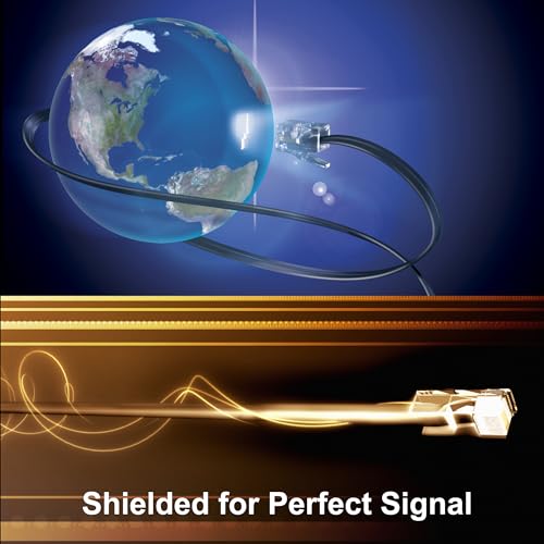 KamKorda Cat 7 Flat Ethernet Cable 1m, High Speed 10Gbps 600MHz LAN Cable, RJ45 Network Cable for Router Modem, Gaming - Image 2