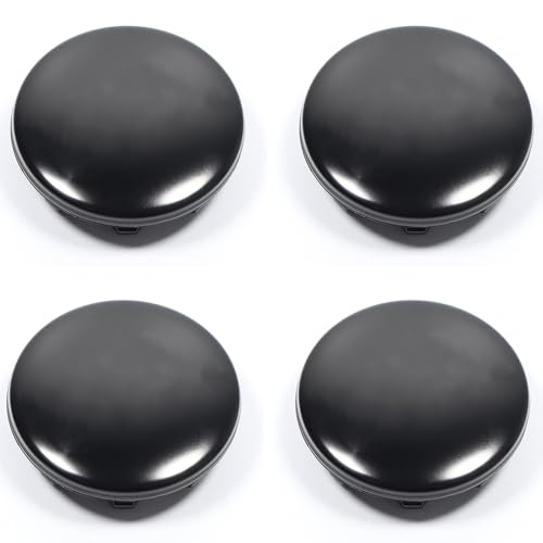 4pcs Hubcaps Car Wheel Center Hub Caps 56mm/65mm for Skoda Octavia Fabia Yeti Superb A5 A7 VRS VII, Tire Center Accessories, Hub Center Cover Stable And Does Not Fall Easily,Black-56mm