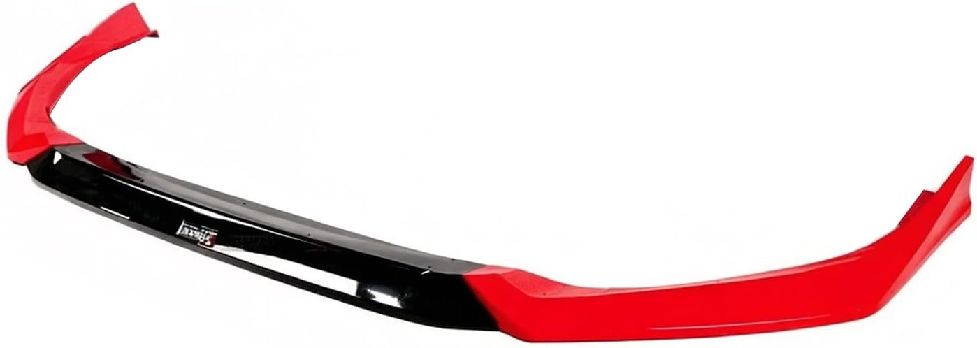 Front Lip Compatibility with 2025 2026 Civic 11.5th Gen Yofer Style, Front Bumper Chin Lip Spoiler Splitter Kit Rallye Red Black