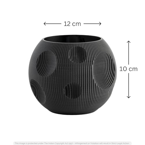 Image of Pen stand for table, aesthetic pen stand for office table stylish, pen holder for desk, pencil holder, office desk organizer, Study accessories penstand for men women kids items (Black, Round)