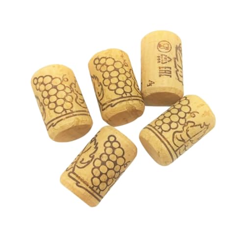 50 Stück Weinkorken 38 x 23 mm, Bedruckt, zum Verkorken für Hobbywinzer