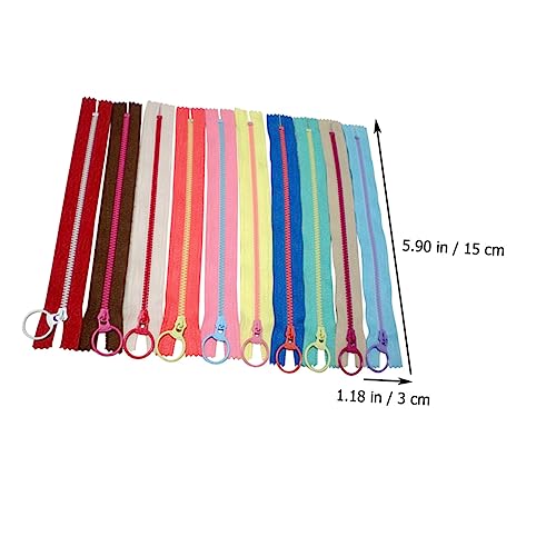 KALLORY 20 Peças Zíperes Grandes De Resina Com Zíper Decoram Suprimentos De Resina Em Massa Acessóri