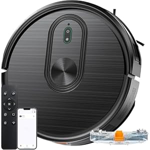 Robot Vacuum and Mop Combo, 2 in 1 Robot Vacuuming & Mopping 3200Pa Max Suction,with Schedule, App/Bluetooth/Voice, Robot Vacuum Cleaner Self-Charging, Slim, Ideal for Pet Hair, Hard Floor, Carpet