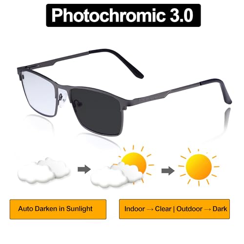 Image of YIMI Mens Blue Light Glasses Men Computer Gaming BlueLight Blocking Glasses Metal Anti Eyestrain Clear Lens Eye Protection