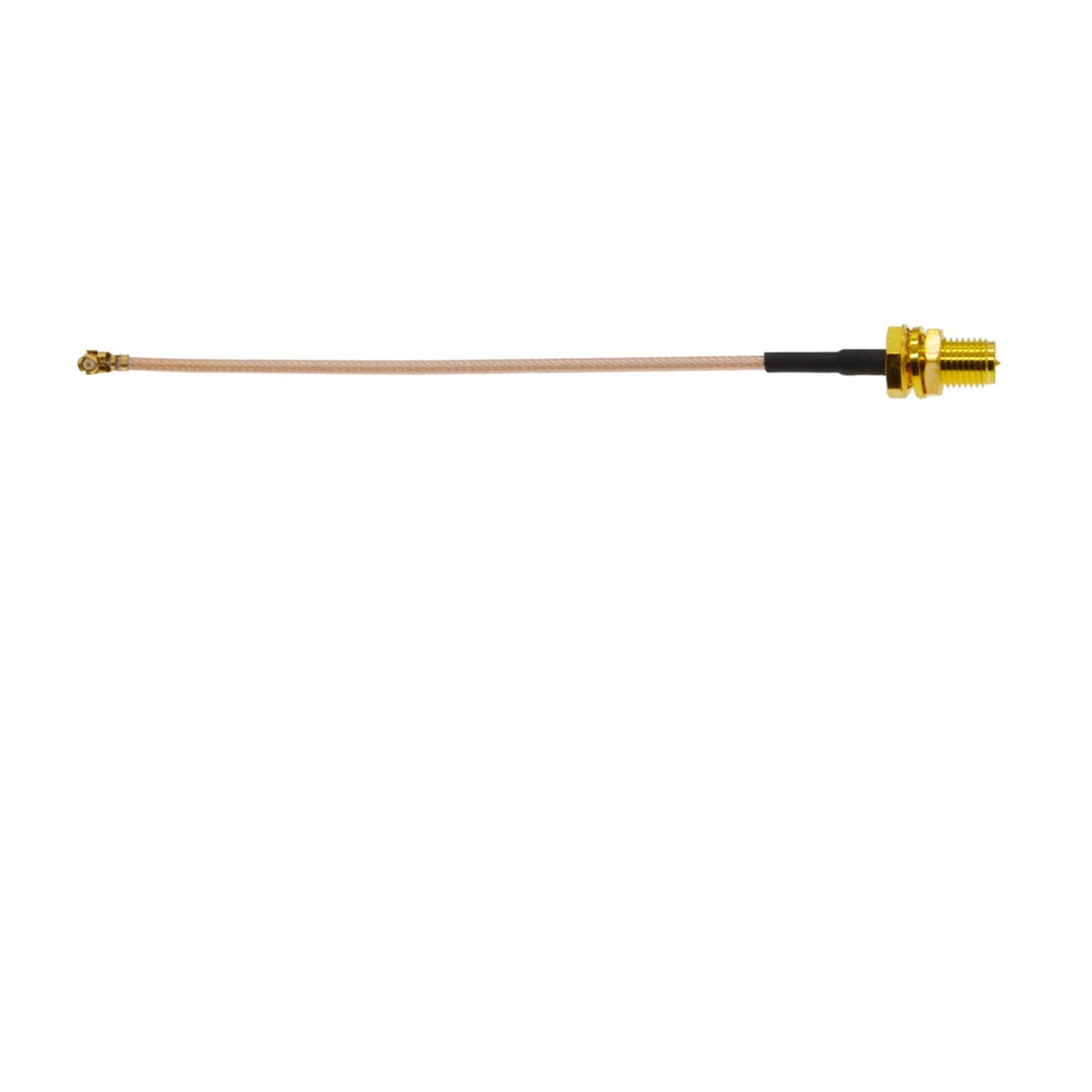 Qingqing Store 10 pièces/lot SMA Femelle à UFL/u.FL/IPX/IPEX1 connecteur Femelle câble d'extension d'antenne en Queue de Cochon RG178 câble SMA IPEX (Color : SMA F to IPEX-1, Size : 15CM)