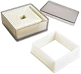 cortapastas cuadrado Apto para lavavajillas IBILI 784203 - Corta Masas Cuadrado Liso (9 Pc)