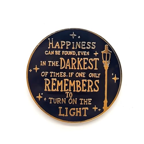 Magic Fiction Quotes Pin - Culture Series - Enamel Lapel Pin - Plated Badge for Clothing, Bags, and Lanyards