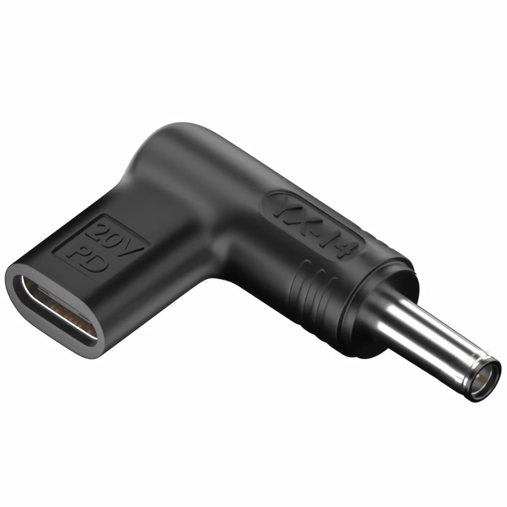 Type-C変換 6.5×4.4mm (20V) ノートPC 100W対応 USB PD 変換アダプター DC電源 トリガープラグ USBタイプC DCプラグ 6.5mm/4.4mm プラグ を使用した Sony などの ノートパソコン 用