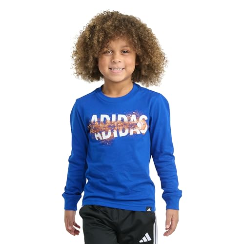 adidas Boys' Long Sleeve Sport Graphic Tee