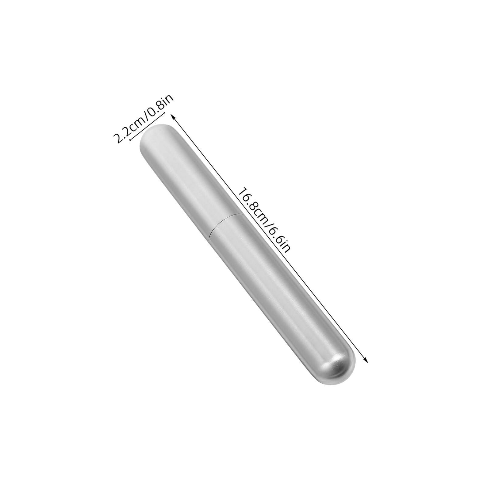 3 Piezas Tubo Humidor de Acero Inoxidable para Cigarro Individual, Estuche Metálico Hermético Control de Humedad, Portátil para Viaje y Almacenamiento Seguro, Pack, 16.8 X 2.2 Cm