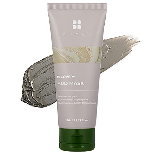 BRMUD Recovery Mud Clay Mask Facial cleansing, pore Reducer & Minimizer with Boryeong Mud 110ml (3.72 fl.oz.) - Best Face and Body Mud Mask, Control Blackhead, White head, Acne for Oily Skin, Redness Relief and Skin Tightening Mask for Women and Men