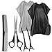Produktbild com-four® 6-teiliges Friseur-Set - Friseurbedarf mit Haarschere und Umhang - Friseurschere-Set für Damen, Herren und Kinder (Friseur-Set - 06-teilig)