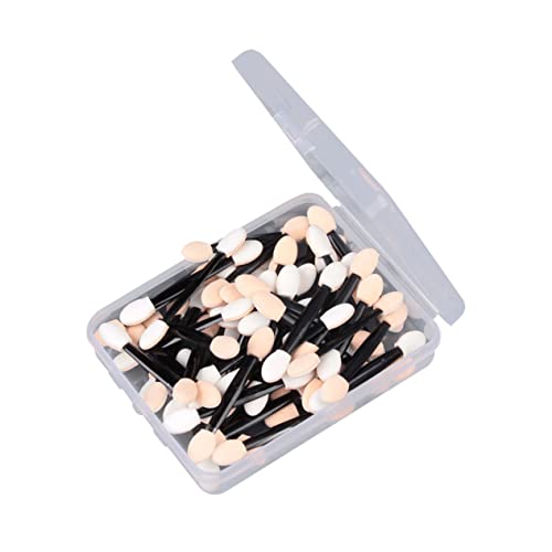 Didiseaon Eye Shadow Brush Set 50-piece Dual Sided Eye Shadow Makeup Tools Latex Sponge for Application