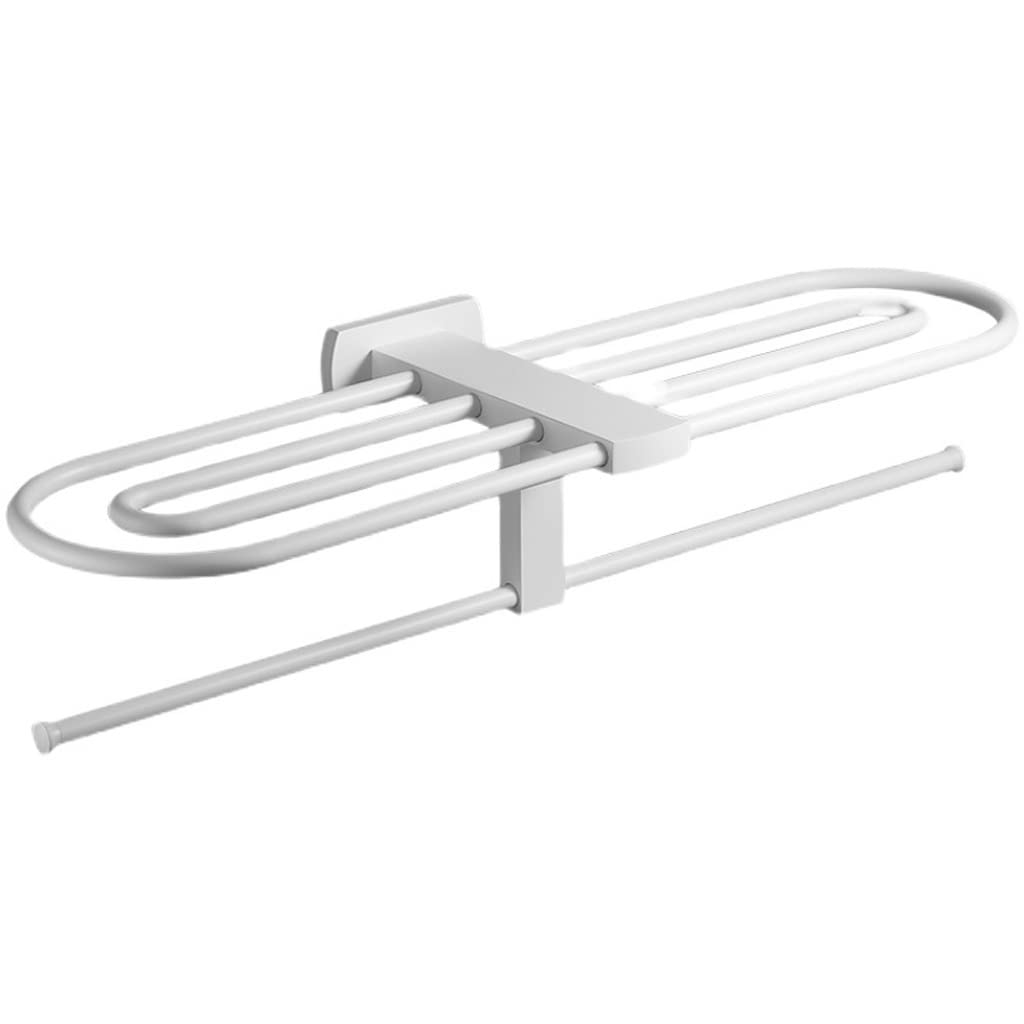 JvFbjLF White Towel Rack Brass Bath Towel Rack Bathroom Washroom Bathroom Shelf Toilet Brush Paper Towel Holder
