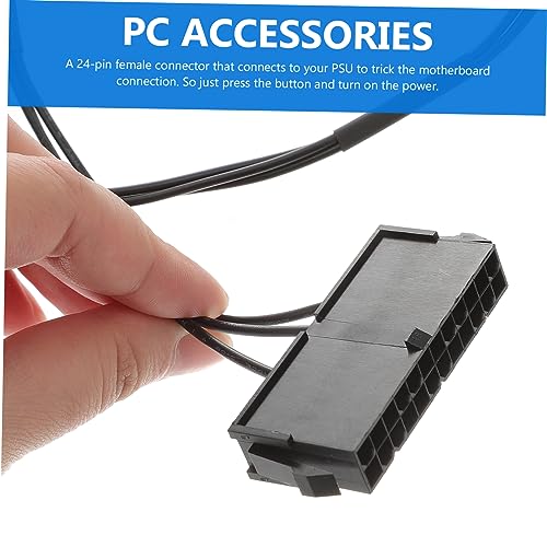 Probador de fuente de alimentacion ATX Uonlytech con cable de encendido para placa base 3 piezas 5