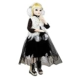 EVA BJD Doll 1/3 Ball Mechanical Jointed Doll with Full Set of Clothes Coat Shoes Hair Socks Pants Accessories,Height 24in (Sherry)