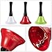 24 Pieces Metal Steel Hand Bell Call Service Colorful Note Musical Instruments Handbell with Black Wooden Handles for School Dinner Calling Decor, 8 Colors (1.97'' in Dia)