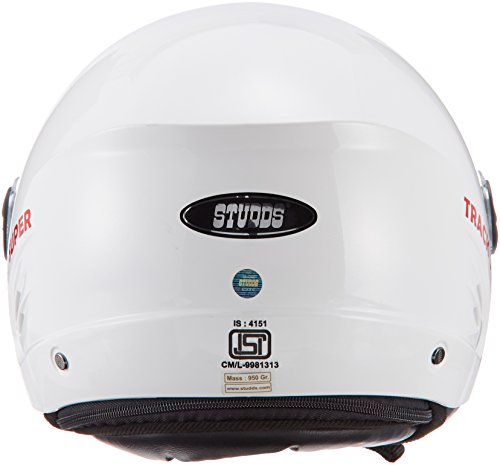 Image of Studds Track Super Open Face Helmet (White, XL)