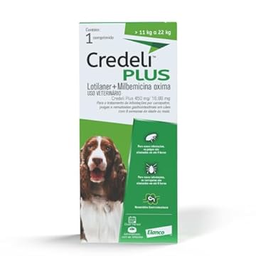 Credeli Plus 112,5mg 3x1 2,8 a 5,5kg Pulga Carrapato Verme