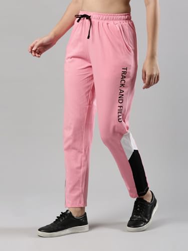 Image of Femmora Relax Fit Track Pant with Abstract Print, Breathable Soft Cotton Fabric with Drawstring Waistband Closure and 2 Side Pockets, for Women,Pack of 1