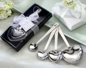 Love Beyond Measure Heart-Shaped Measuring Spoons in Gift Box -96 Count