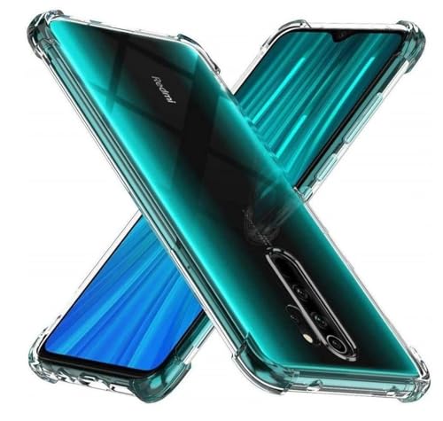 Image of BOXXO Flexible Back Cover for Mi Redmi Note 8 Pro | Back Cover Transparent Clear Shockproof Case Four Corner Protection | Slim Protective Mobile Phone Cover for Mi Redmi Note 8 Pro