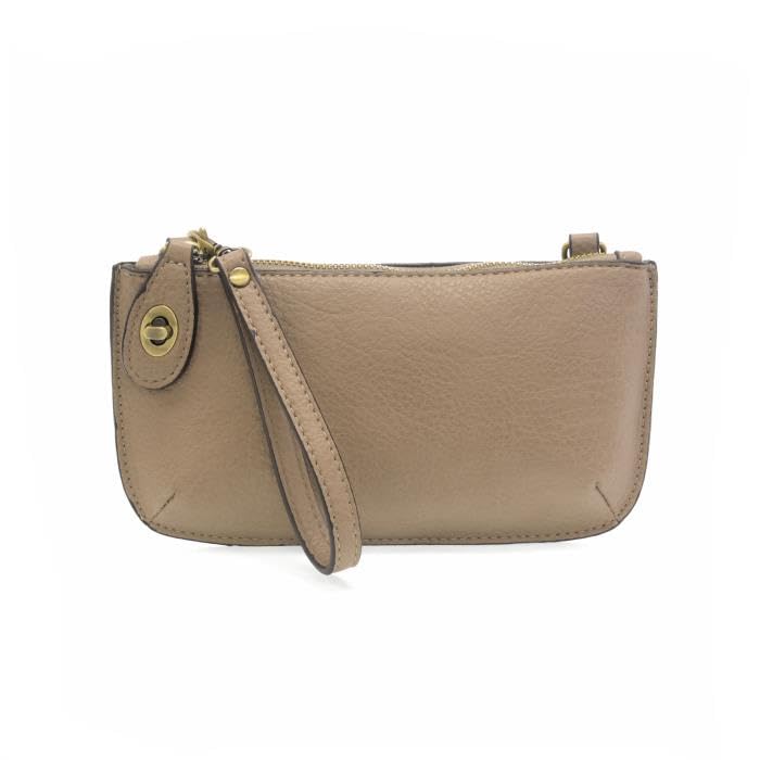 Image of Joy Susan Women's Fashion Purse Mini Crossbody Wristlet Clutch Handbag - Mushroom