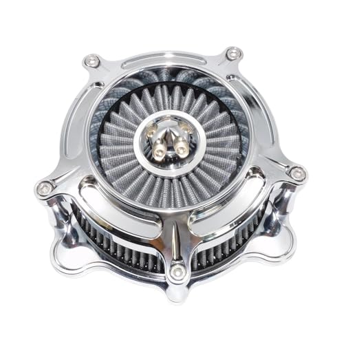 Filtre à air chromé moto pour Softail Fatboy FLSTF et Dyna FXDF