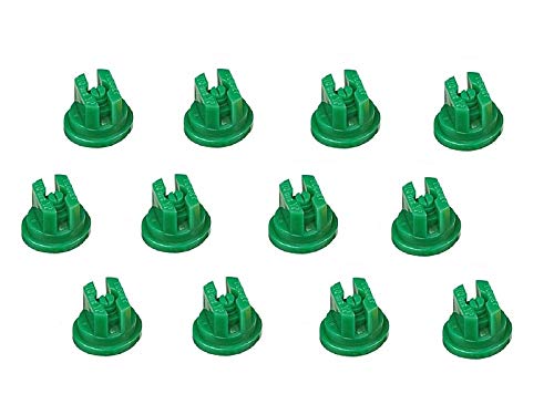 Pack of 12 - TeeJet Flat Spray Tips Green 110° Polymer Visiflo Farmer Bob's Parts TP110015VP