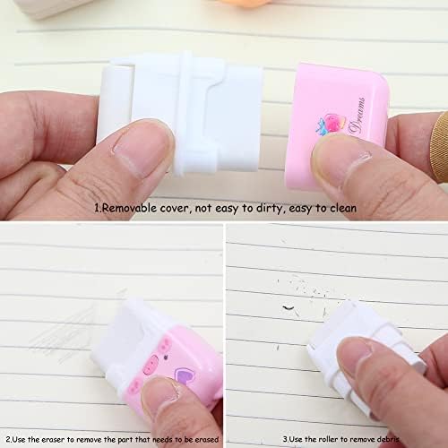 8 Pcs Cute Erasers for Kids, Cute Cartoon Rubber, Fun Party Favor & School Supplies, Kawaii Drawing Eraser for School Office Supply Stationery