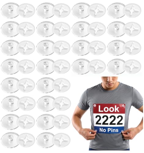 24 Pcs Bib Snaps Fasteners for Runners, Marathon Running Race