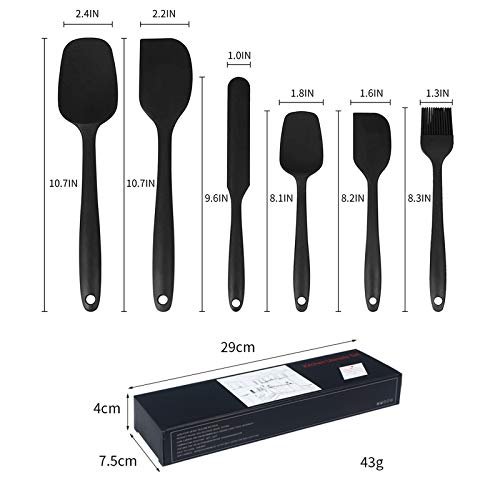 NC Siliconen spatelset, siliconen keukenhulp, anti-aanbak-rubberen spatel, siliconen keukengerei hoogwaardige… - Image 3